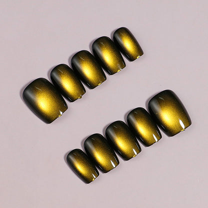 Glänzende Metallische Press-On Nagelspitzen Brehn
