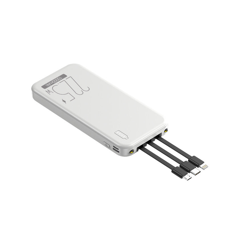 Powerbank mit Integrierten Multifunktionalen Kabeln Brehn