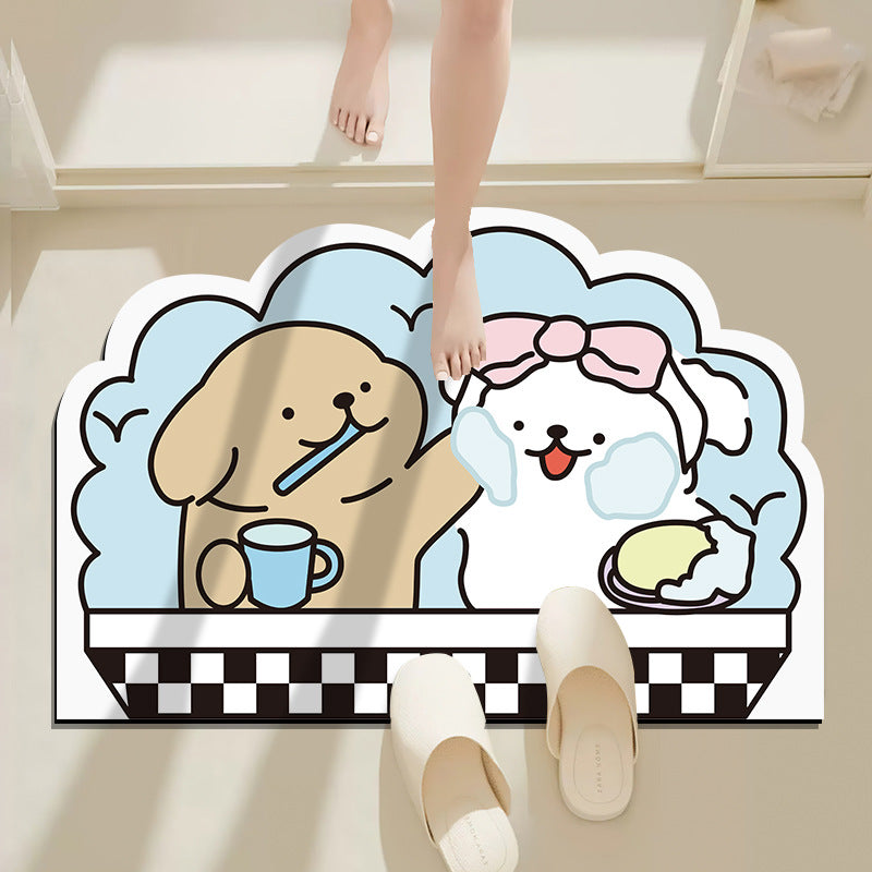 Cartoon Tierdesign Badmatte Brehn
