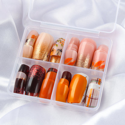 Herbst-inspiriertes Glitzer-Nagelkunst-Set Brehn