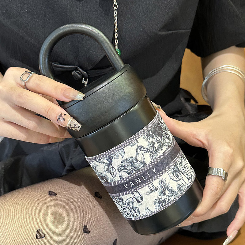 Damen Isolierflasche mit praktischem Tragegriff Brehn