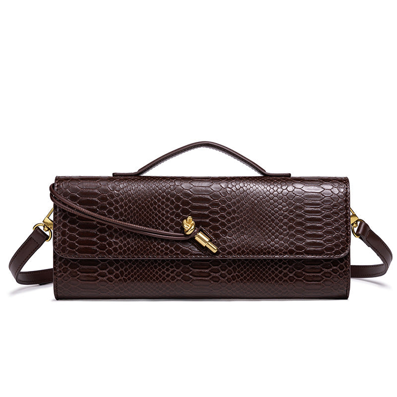 Prägung Schlangenprint Abend Clutch Brehn