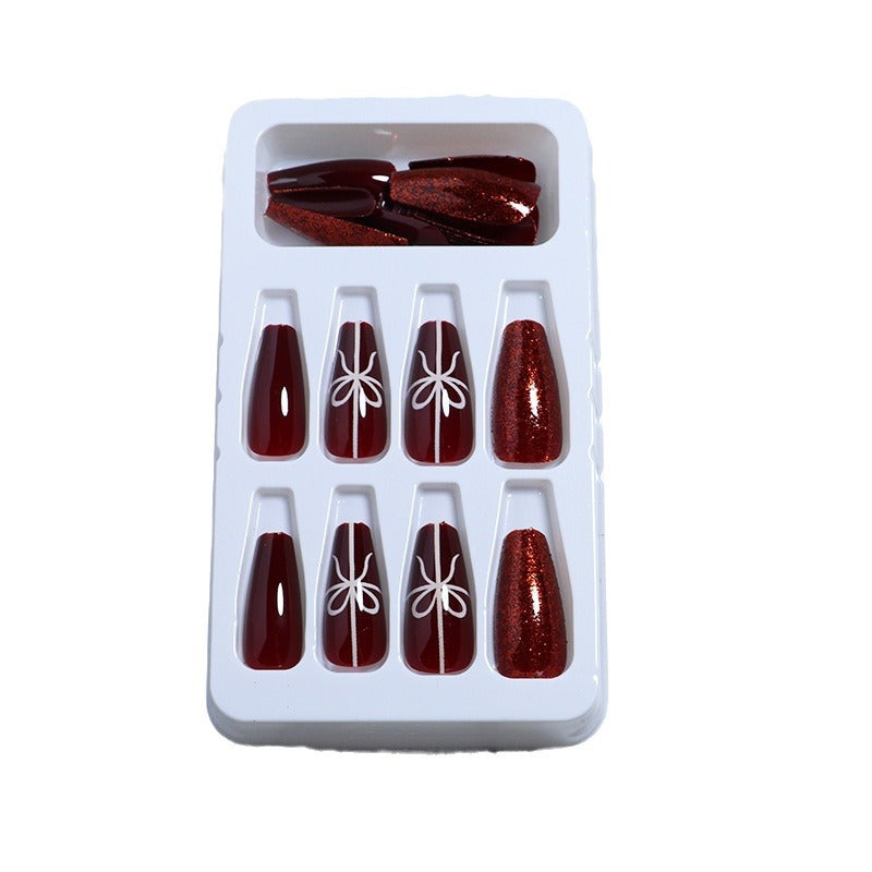 Künstlerisches Glitzer Druck-Nagelset Brehn
