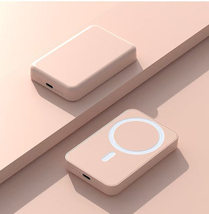 Powerbank mit Kabelloser Ladefunktion und Lcd-Anzeige Brehn