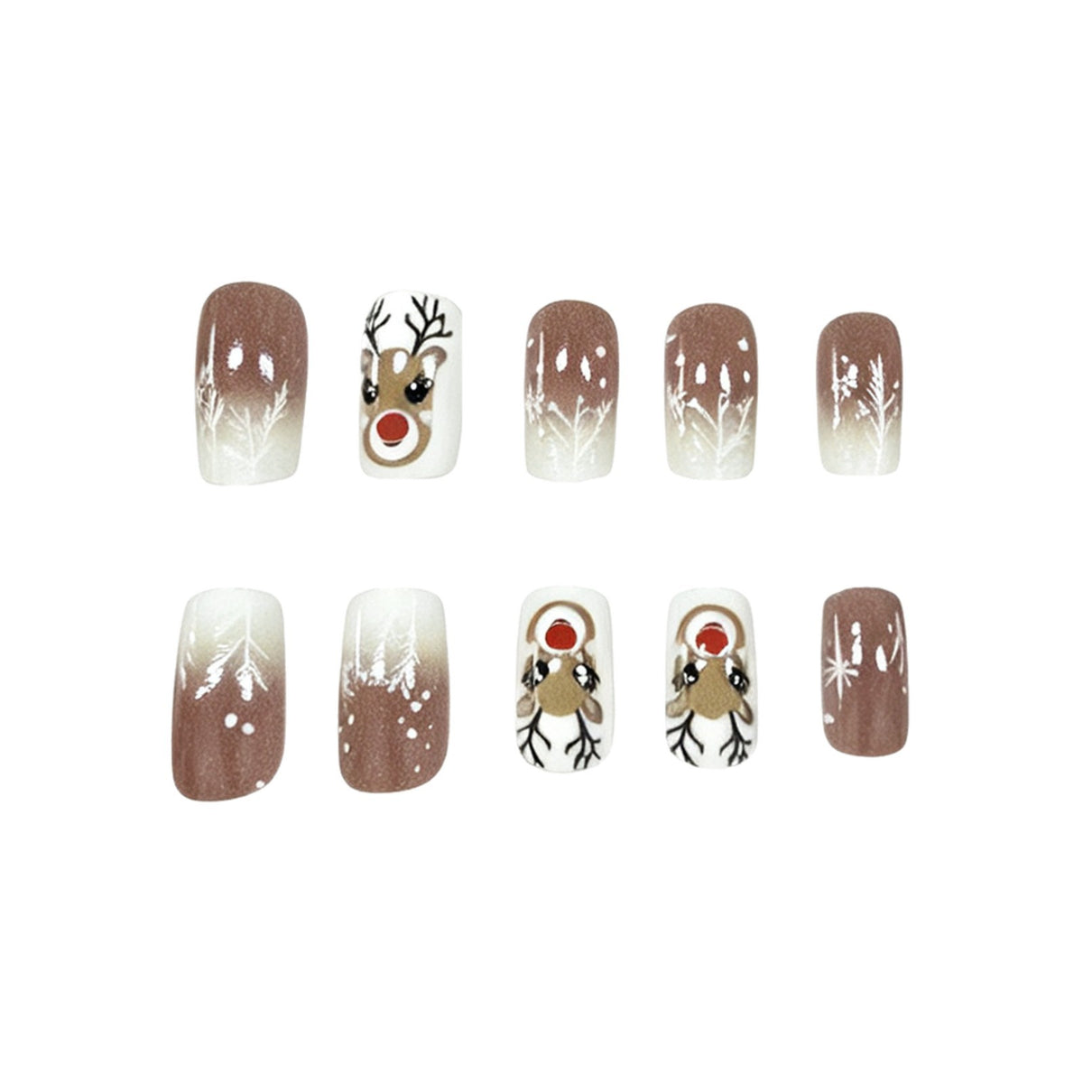 Festliches Rentier-Nageldesign Brehn