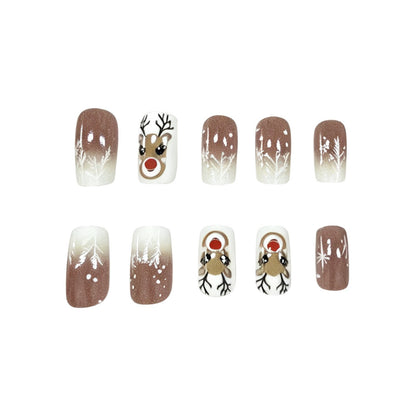 Festliches Rentier-Nageldesign Brehn
