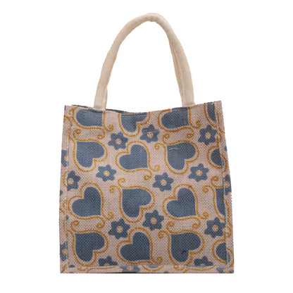 Lässige Tote-Tasche mit Herzmuster