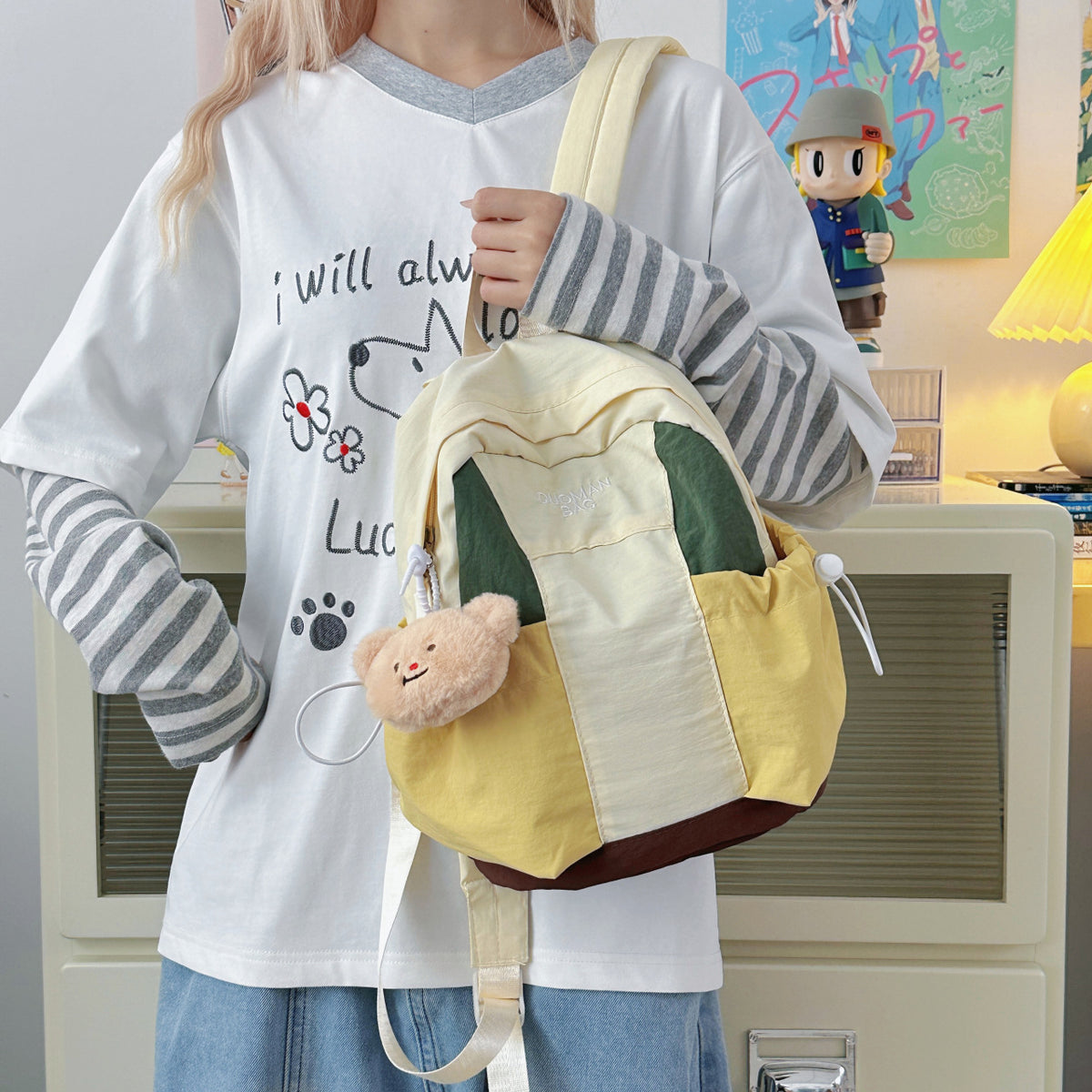 Lässiger Canvas-Rucksack Brehn