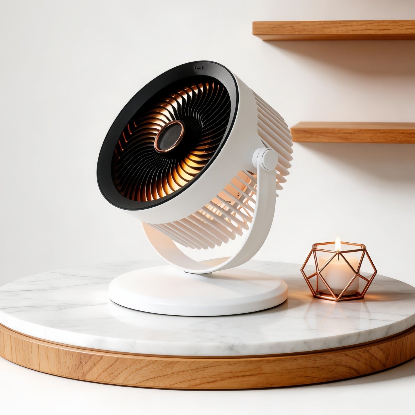Frauen tragbarer Ventilator mit integriertem LED-Licht Brehn