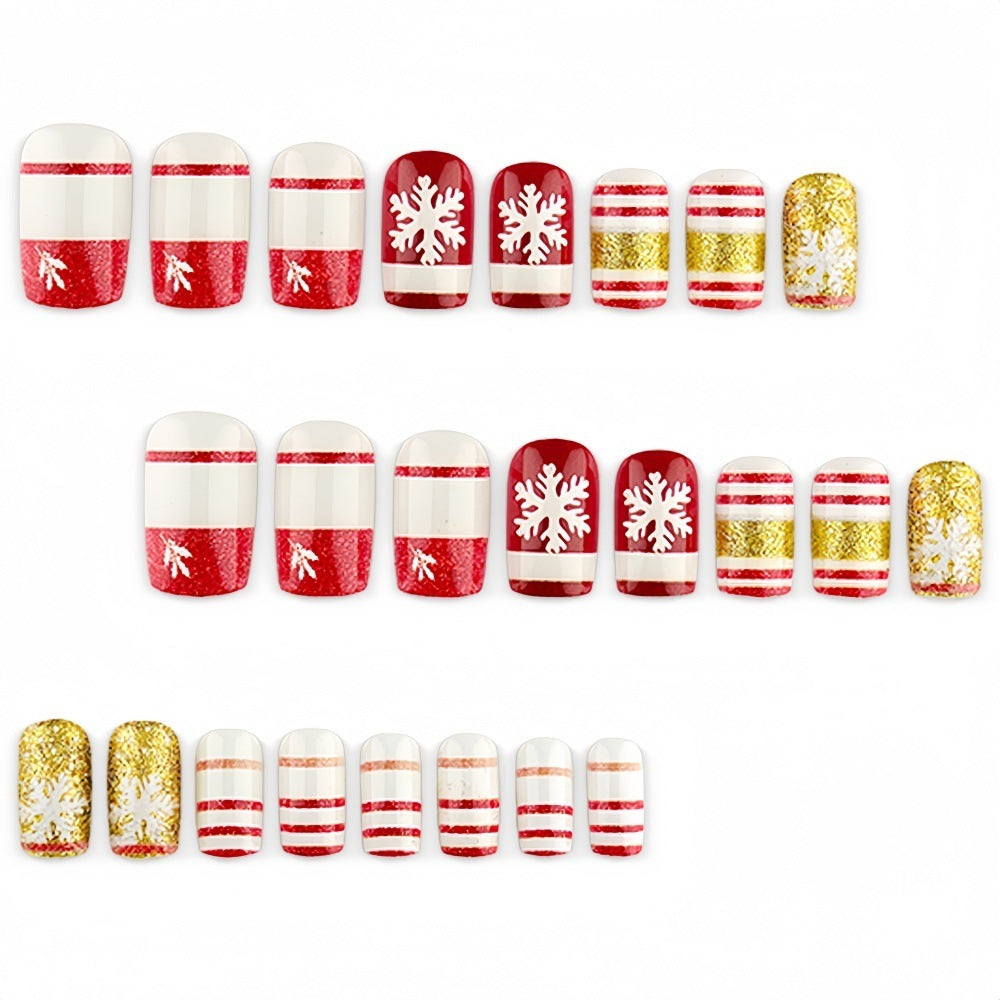 Kunstnägel im festlichen Weihnachtsdesign Brehn