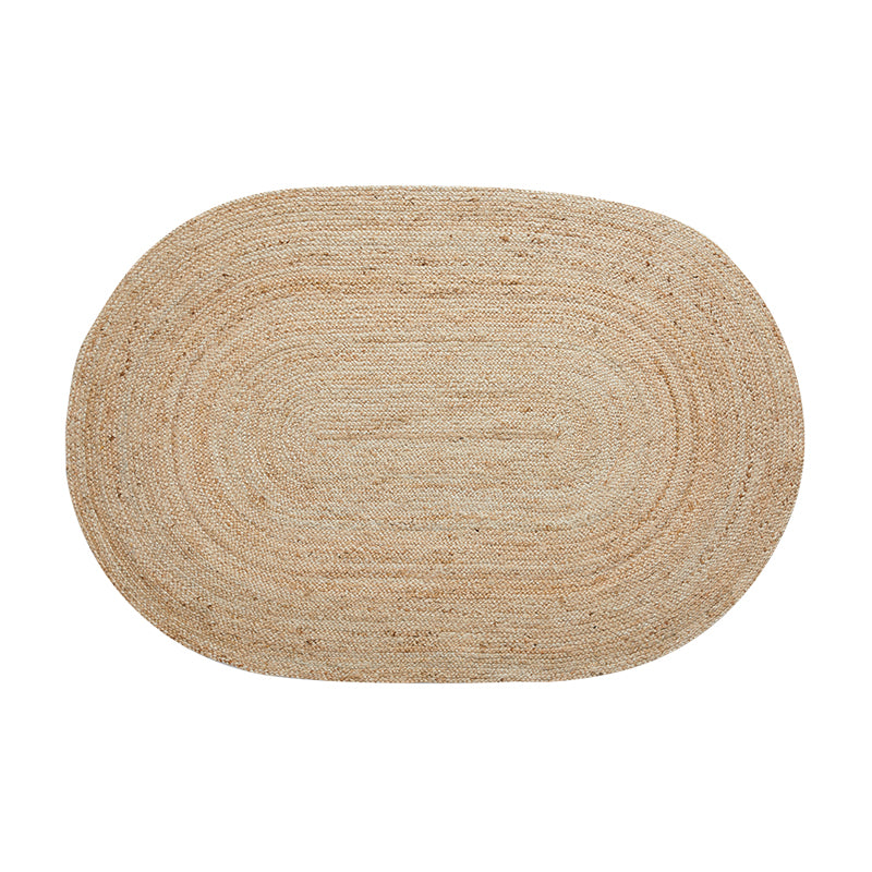 Naturfaser runder Teppich Brehn