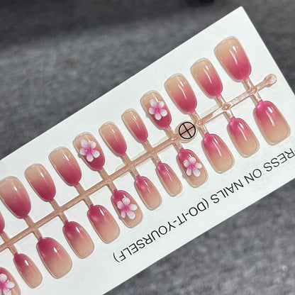 Floral Gradient Press-On Nail Set Brehn