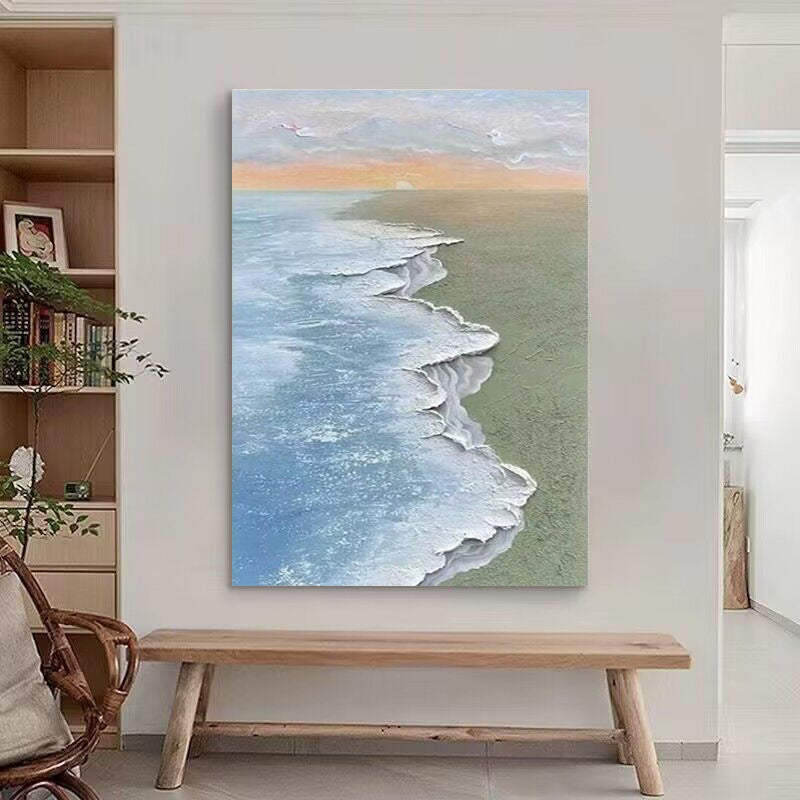 Küstenwellenlandschaft Kunstwerk