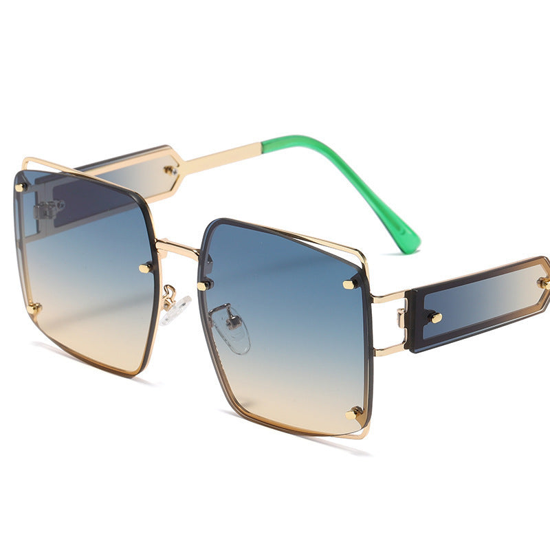 Damen elegante oversized Sonnenbrille mit markantem geometrischen Design Brehn