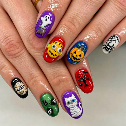 Halloween Kunstnagelset Brehn