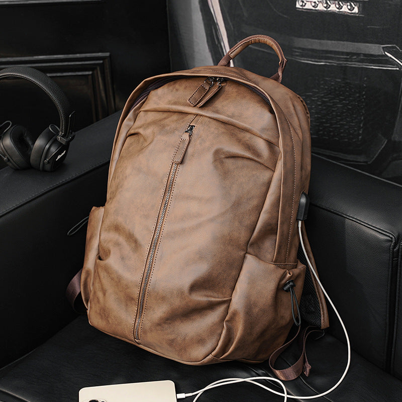Eleganter Rucksack Aus Robustem Kunstleder mit Multifunktionalen Fächern Brehn