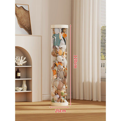 LED-beleuchteter transparenter Plüschspielzeug-Vitrine-Zylinder