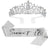 Damen Glamouröse Tiara mit strassverziertem Design Brehn