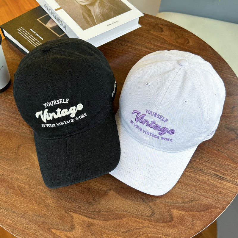 Frauen Vintage-inspirierte bestickte Baseballmütze Brehn