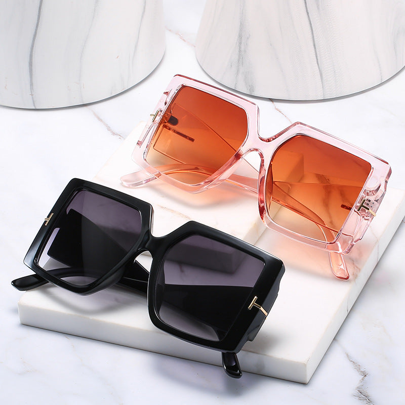 Oversized Geometrische Schild Sonnenbrille Brehn