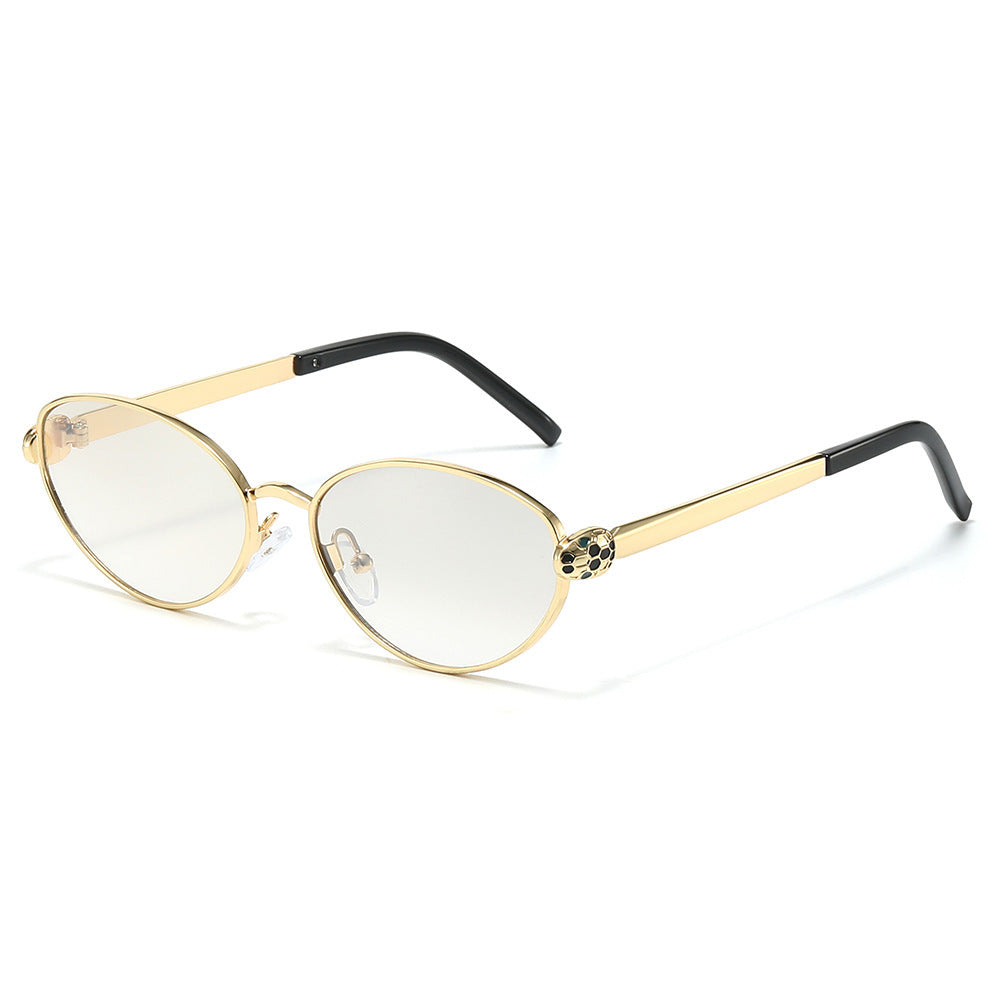 Chic Cat-Eye Sonnenbrille mit luxuriösen goldenen Akzenten Brehn