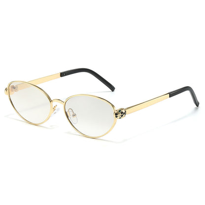 Chic Cat-Eye Sonnenbrille mit luxuriösen goldenen Akzenten Brehn