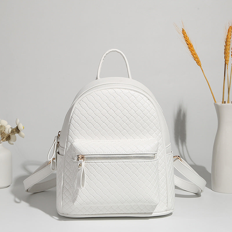 Gewebter Leder Mini-Rucksack Brehn