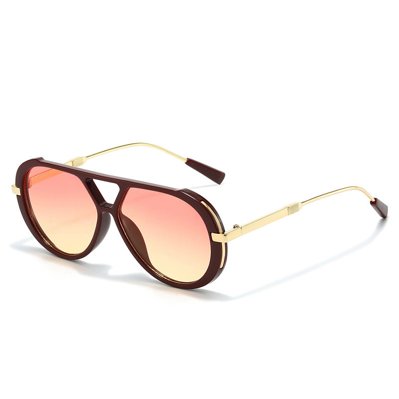 Luxuriöse Retro Übergroße Sonnenbrille Brehn