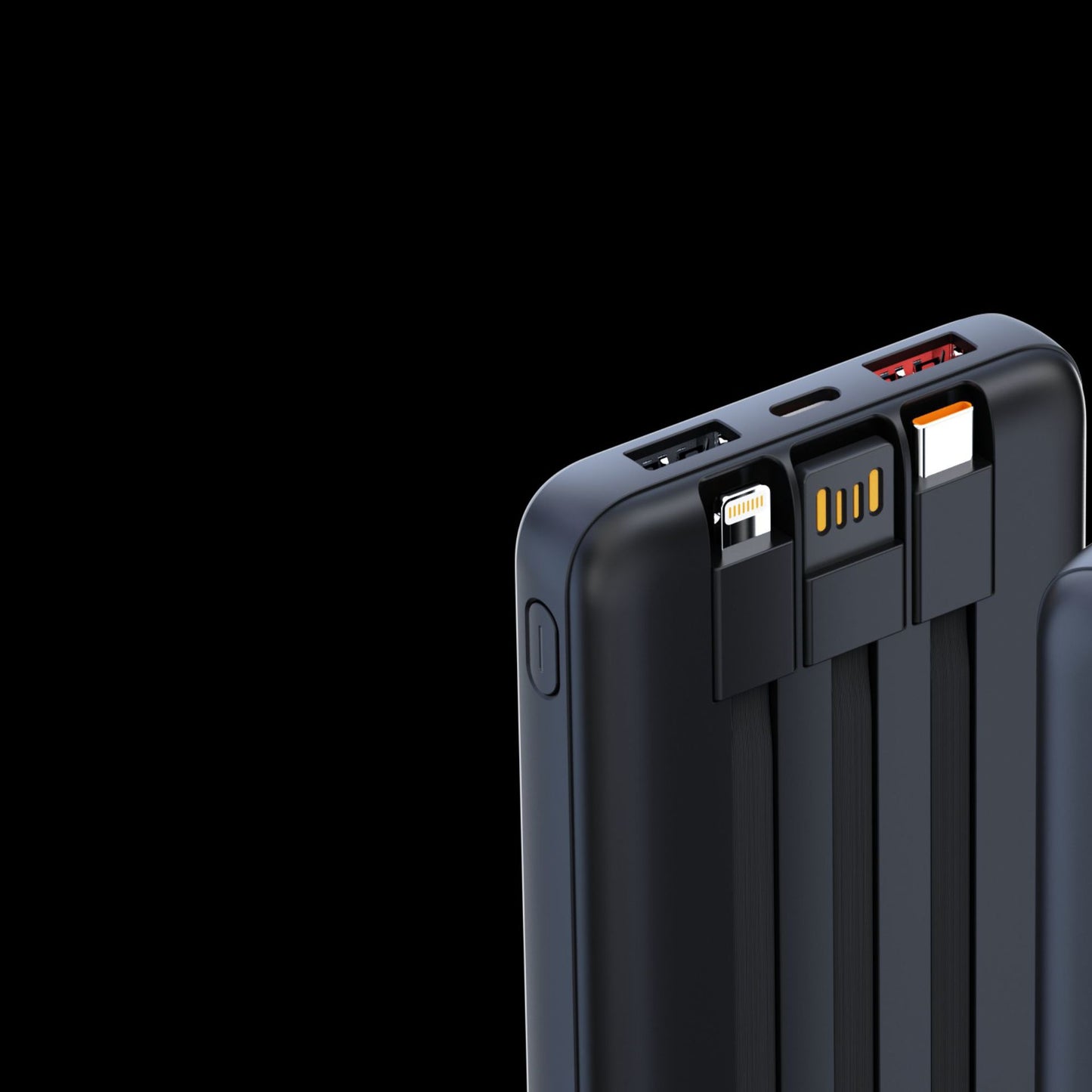 Tragbare Powerbank mit Integriertem Kabelmanagement und Multifunktionalem Ladeanschluss Brehn