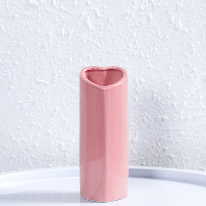 Herzförmige elegante Keramikvase Brehn