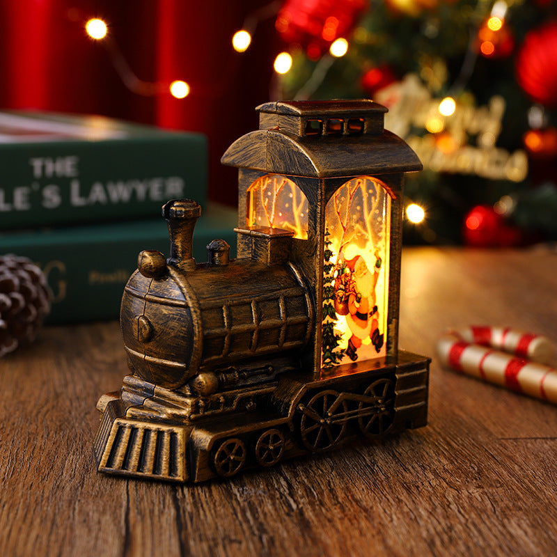 Nostalgische Weihnachtszug-Laterne Brehn