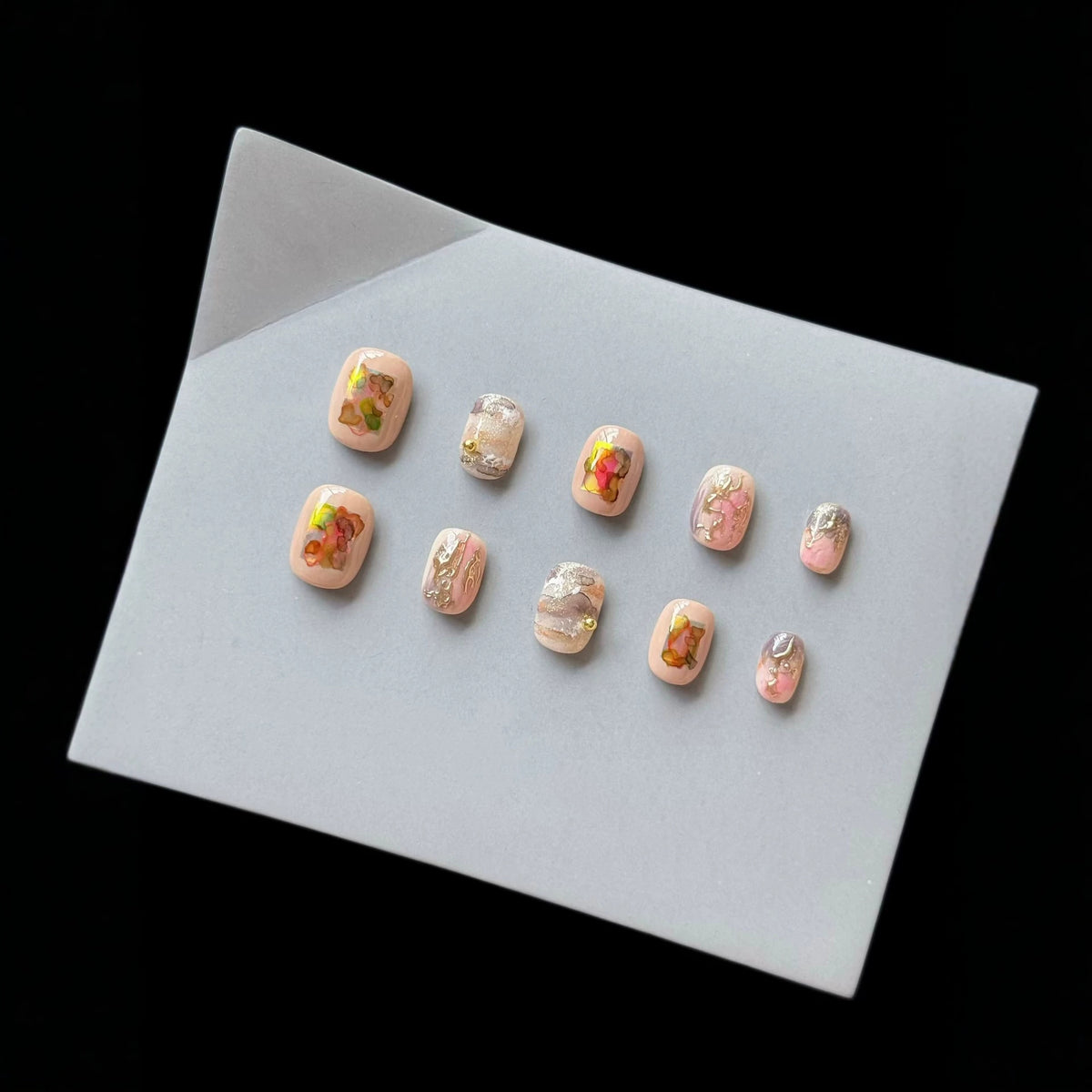 Künstlerisches Floral Design Press-On Nagelset  1791774497
