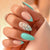 Artisan Press-On Nail Set mit eleganten Blattmustern Brehn