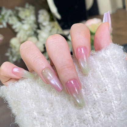 Ombre Press-On Nägel mit Glitzer-Finish Brehn
