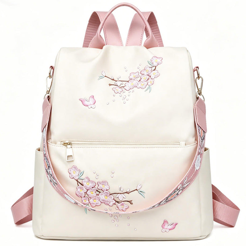 Damen bestickter Blumen Rucksack Brehn