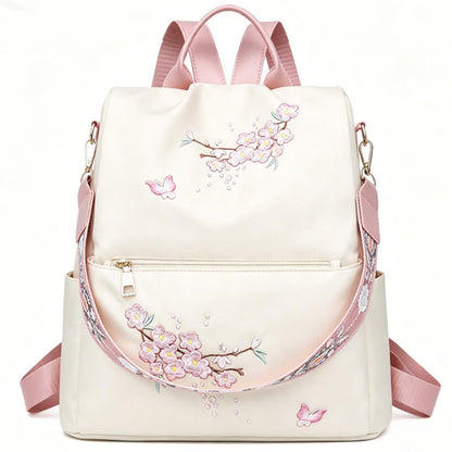 Damen bestickter Blumen Rucksack Brehn