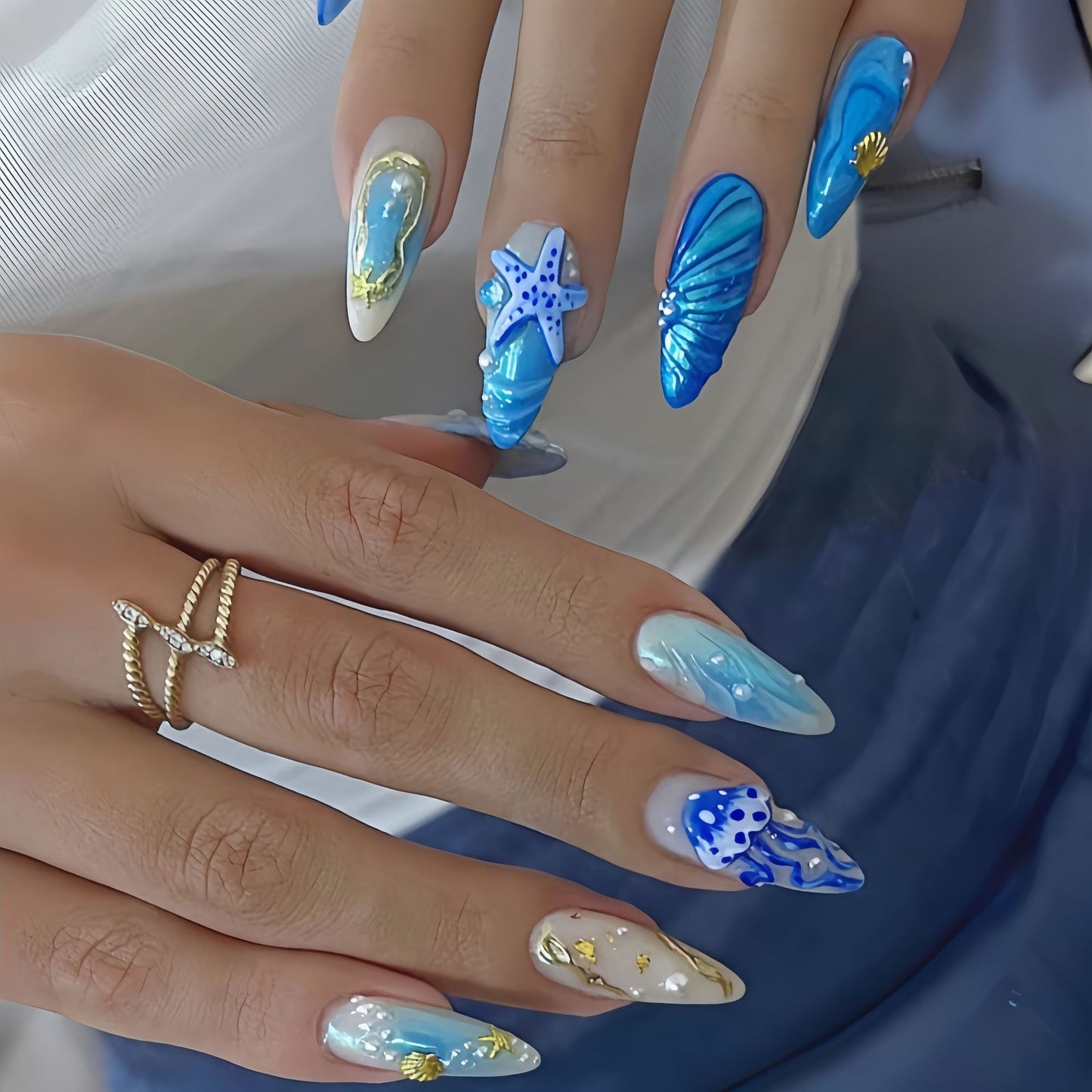 Exklusive Kunstnägel mit Maritimem Design Brehn