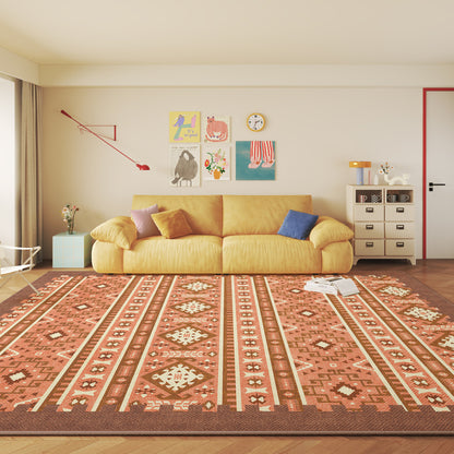 Vintage-inspirierter geometrischer Teppich Brehn