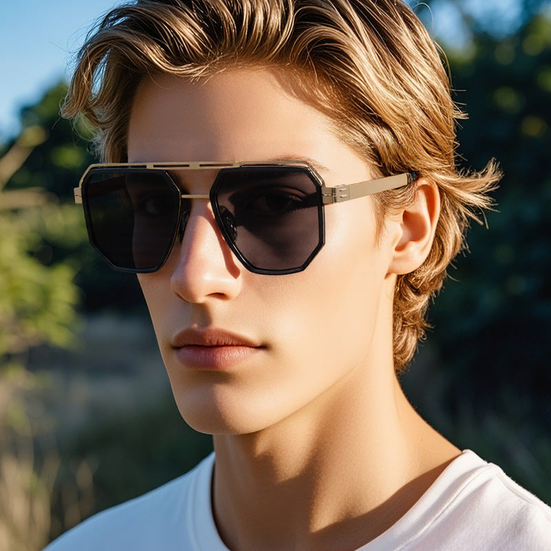 Damen modische octagonale Sonnenbrille mit stilvollem Rahmen Brehn