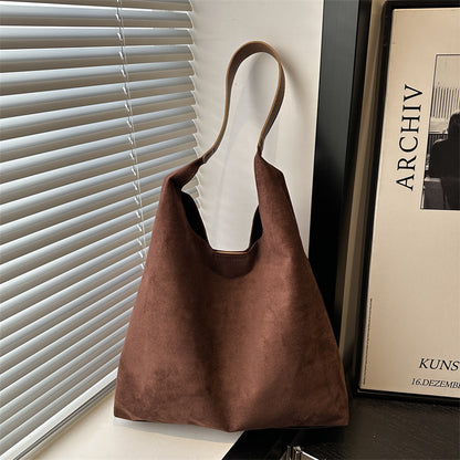 Wildleder Slouchy Hobo Bag Brehn