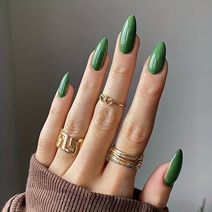 Premium Glänzende Mandel-förmige Nagelkunst Verlängerungen Brehn