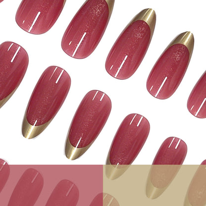 Glitzernde Mandel-förmige Nagelspitzen Brehn