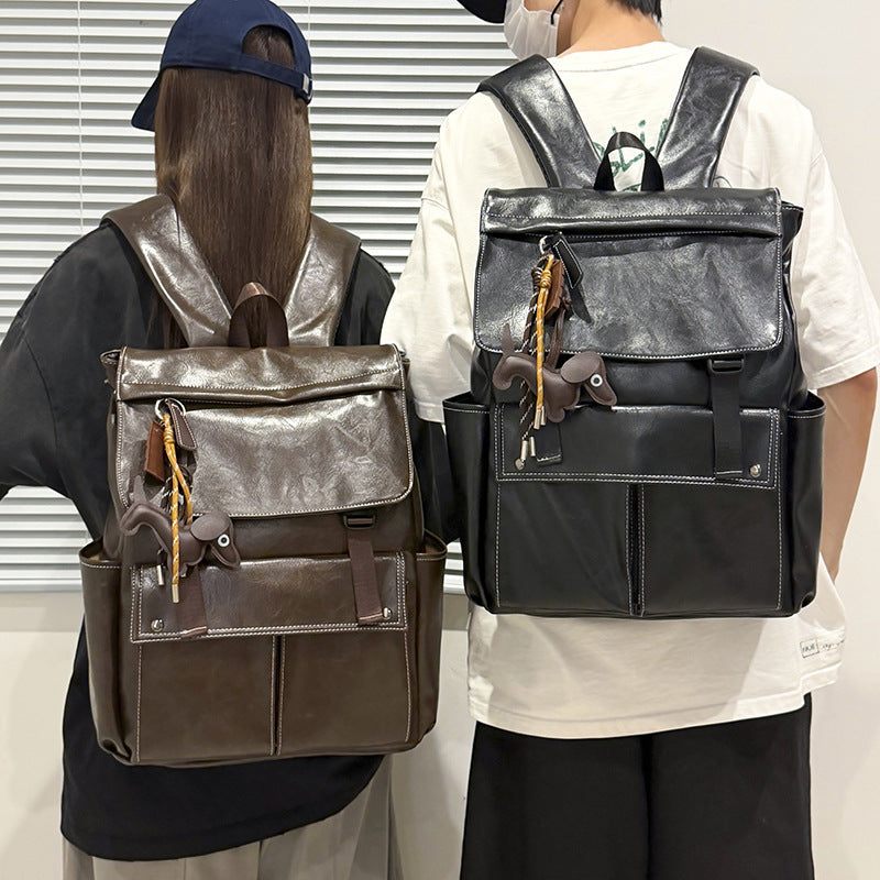 Stilvoller Echtleder Rucksack