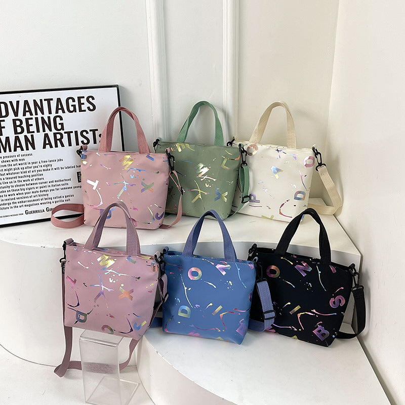 WoArtistic gemusterte Mini-Tote-Bag Brehn