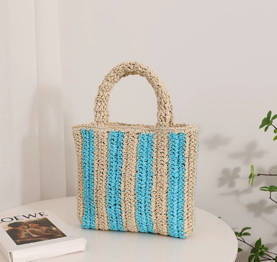 Damen Handgefertigte Strandtasche mit gestreiftem Design Brehn