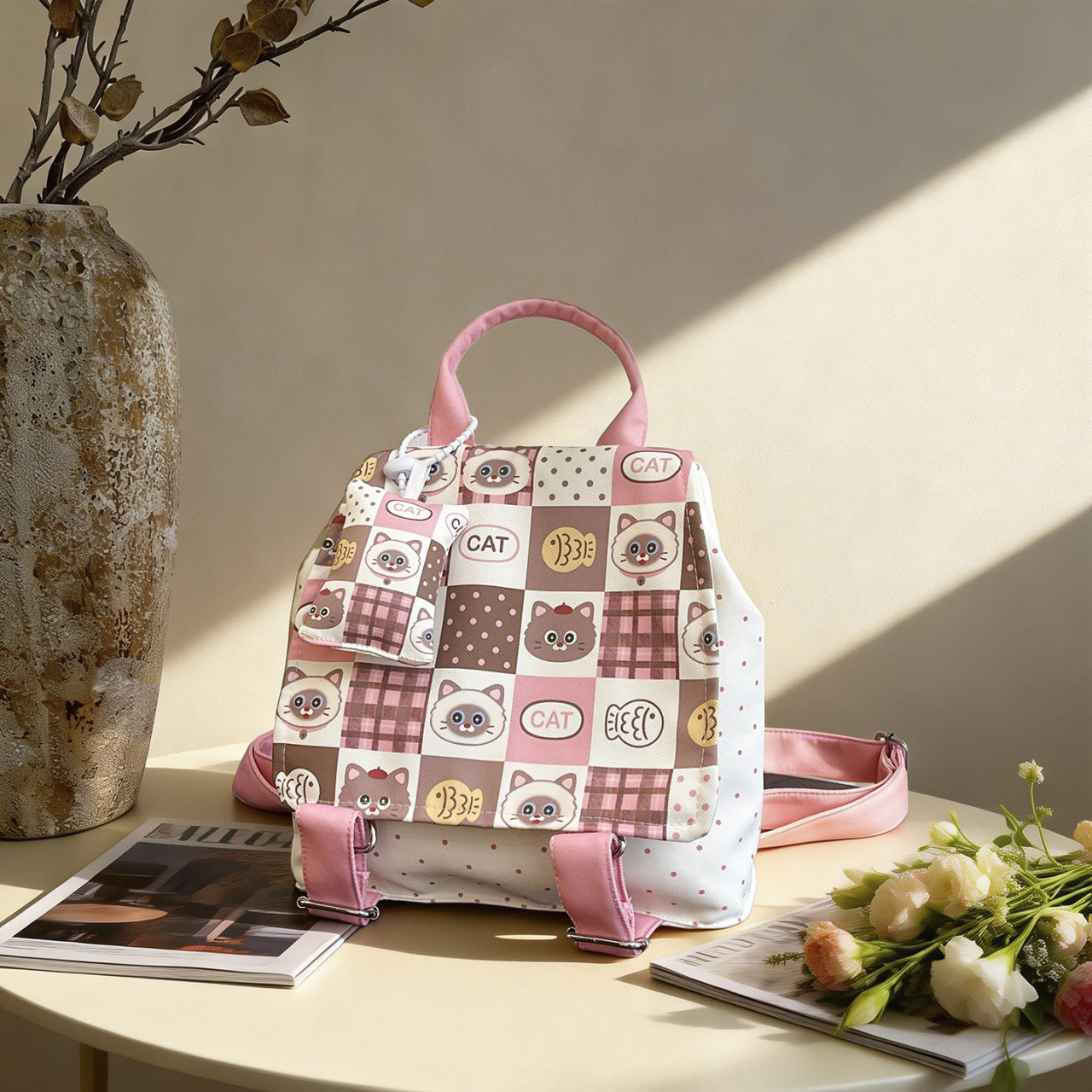 Illustrierter Canvas-Rucksack