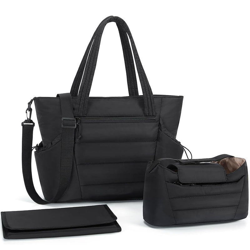 Polyurethan Handtasche mit Abnehmbarem Organizer Brehn