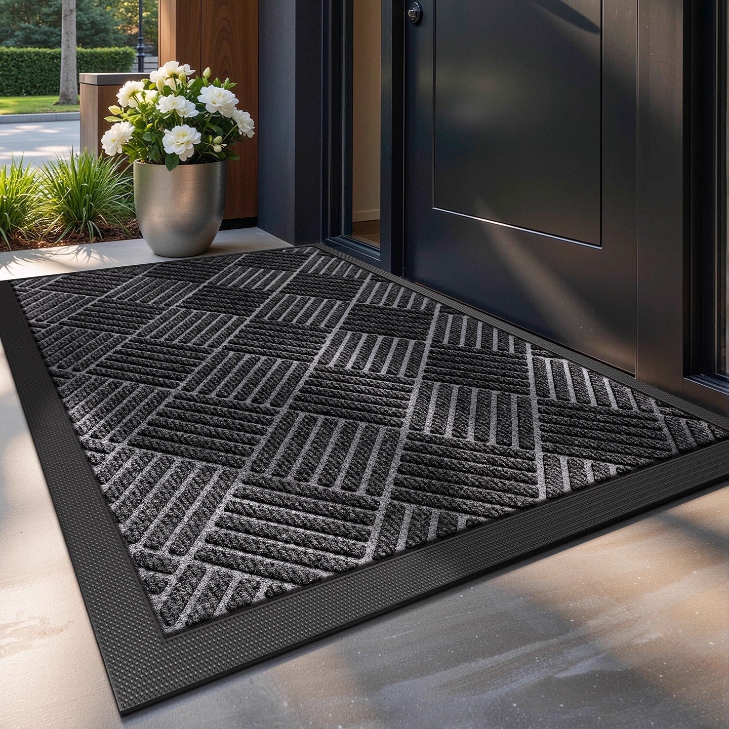 Langlebig Chevron Design Eingangsmatte Brehn