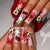Themen Halloween Press-On Nagel Set mit Tier- und Gespenstermotiven Brehn