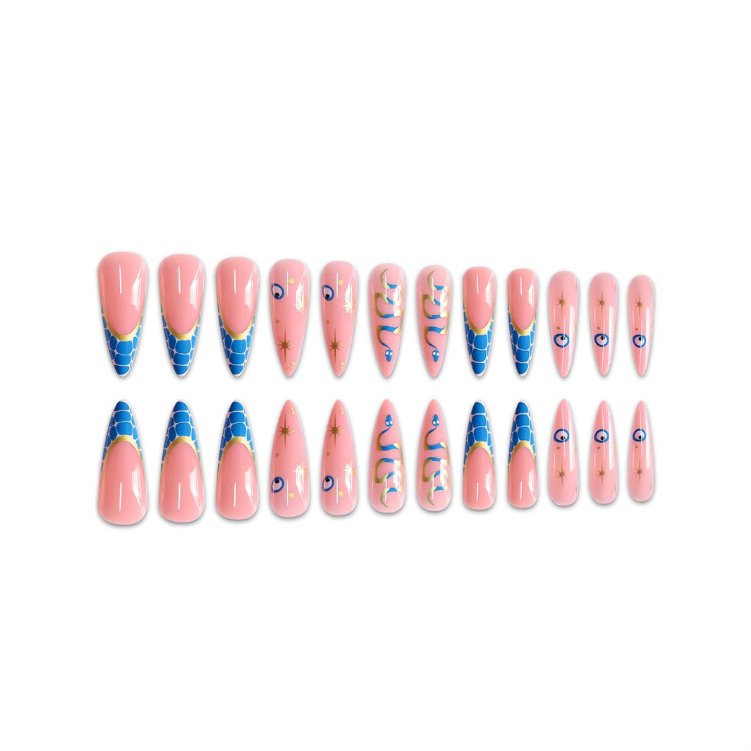 Fantasy-Themen Stiletto Press-On Nail Art Brehn